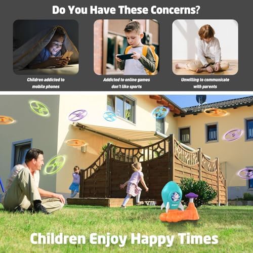 Outdoor Toys for Kids Ages 3-8, Outside Flying Disc Launcher - Image 3