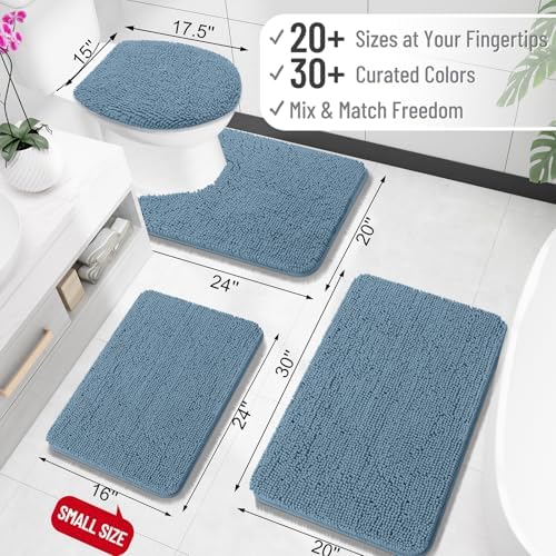 OLANLY Bathroom Rugs 36x24, Extra Soft Absorbent Chenille Bath Rugs - Image 2