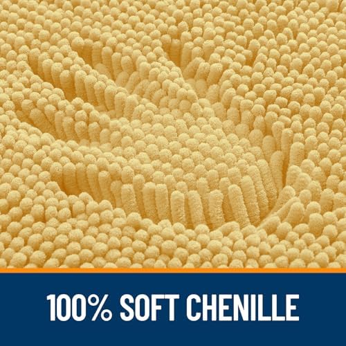 OLANLY Small Bathroom Rugs 30x18, Extra Soft Absorbent Chenille Bath Rugs - Image 3