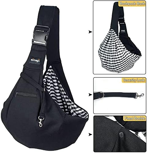 NATUYA Small Dog Carrier Sling Cat Sling, Adjustable Strap Hand Free Pet Puppy - Image 3