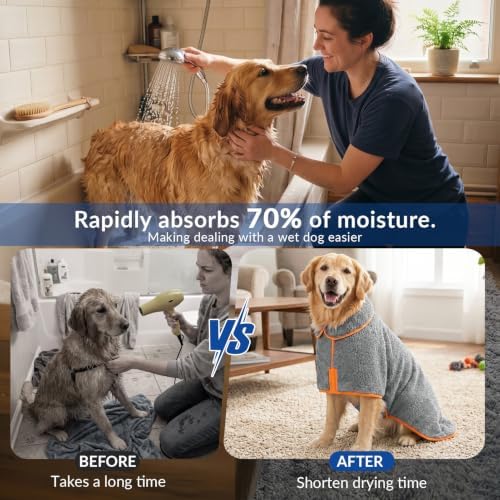 Bienbee Dog Bathrobe, Super Absorbent - Image 3