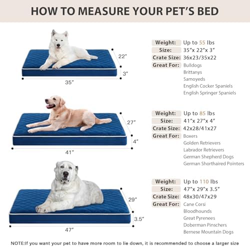 WNPETHOME Orthopedic Waterproof XL Dog Bed - Image 4