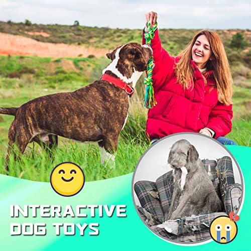 SHARLOVY Dog Rope Toy for Medium Dogs, 14 Pack Heavy Duty Dog Chew Toys - Image 5