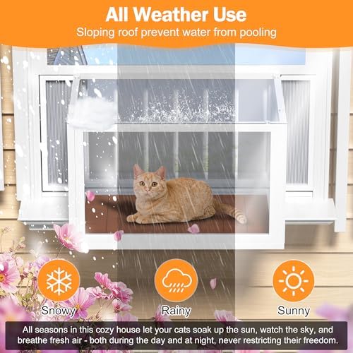 Cat Window Box Catio, Outdoor Indoor Cat Enclosure - Image 6