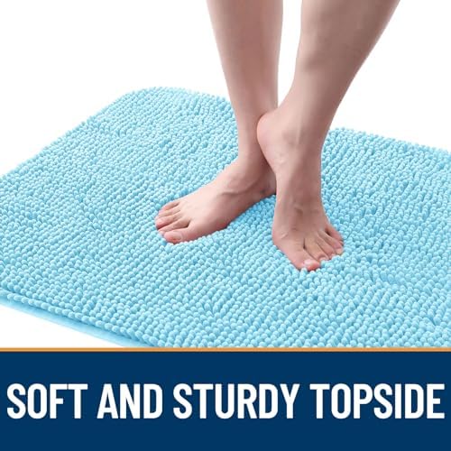 OLANLY Dog Door Mat for Muddy Paws 47x20, Super Absorbent Chenille Mud Mat - Image 4