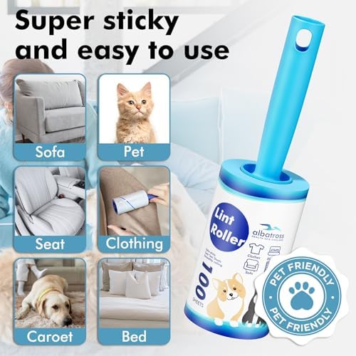 Lint Rollers for Pet Hair Extra Sticky, 1200 Sheets Mega Value Set Lint Rollers - Image 5