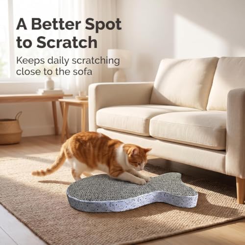 2Pcs Cat Scratching Board Premium Scratch Textures Cardboard Anti-Scratch - Image 6