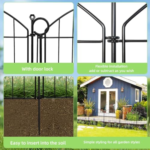 Decorative Garden Fence, 24in x 10ft No Dig Fence - Image 6