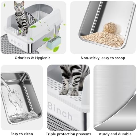 Stainless Steel XXL Cat Litter Box - Image 6