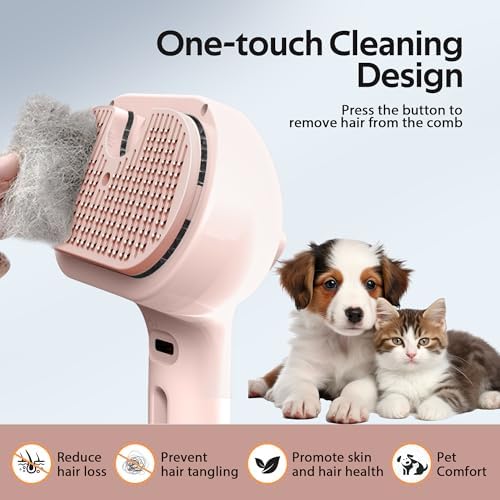 Pet Grooming Brush with Electronic Mist Spray - Image 3