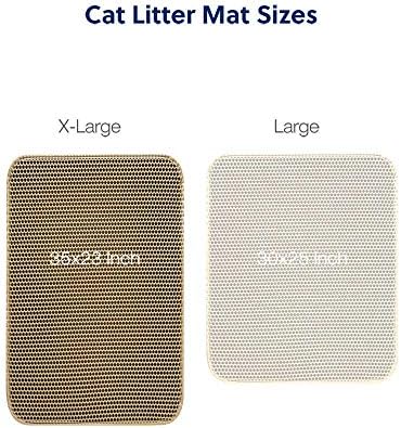 WePet Cat Litter Mat, Kitty Litter Trapping Mat, Honeycomb Double Layer Mats - Image 6