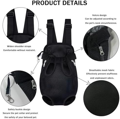 Pet Carrier Backpack, Adjustable Pet Front Carriers - Image 3