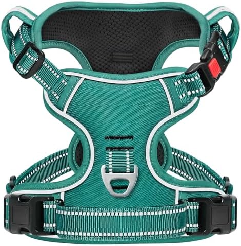 Timos Small Dog Harness, No Pull No Choke, Easy On & Off, Grass Green by Timos