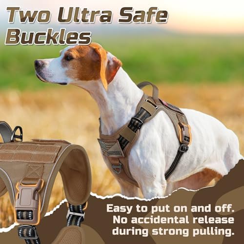 rabbitgoo Tactical Dog Harness for Medium, No Pull Military Service Vest - Image 2