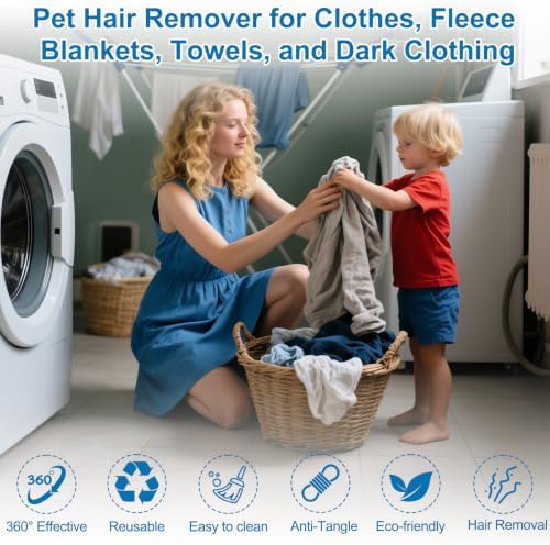 20Pcs Pet Hair Remover for Laundry, 1.4 inch Mini Ball Lint Traps - Image 7