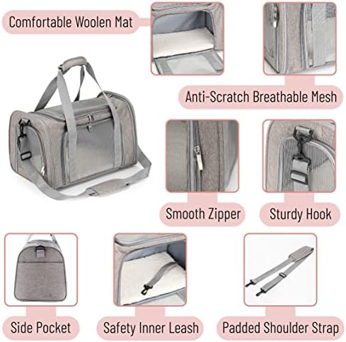 Mr. Pen- Pet Carrier, 17.5" x 11.2" x 11.5", Medium Size - Image 3