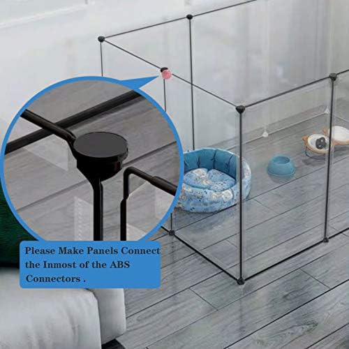 BRIAN & DANY Pet Dog Playpen, Portable Small Animal Transparent Fence Panels - Image 5