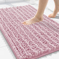 Smiry Bathroom Rugs 30X20, Extra Soft Rubber Backing Chenille Bath Mats by Smiry