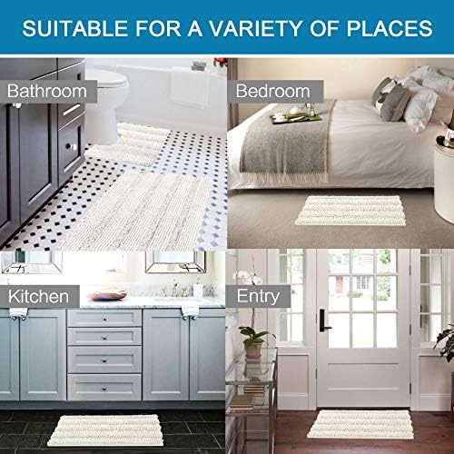 H.VERSAILTEX Bathroom Rugs Bath Rug Set 2 Piece Bathroom Contour Rug Toilet Mat - Image 6