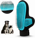 2025 Pet Grooming Glove with Tipped Pin Brush, Special Design Deshedding Glove by Beenefits