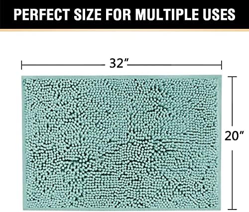 H.VERSAILTEX Bathroom Rug Shag Shower Mat Machine-Washable Plush Bath Mats - Image 2