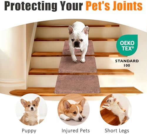 Dog Ramp for Stairs for Small & Senior Dogs and Cats – Non-Slip Stair Wedges - Image 5