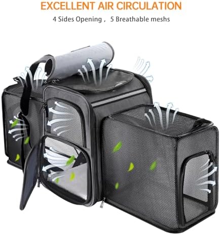 Cat Backpack Carrier, Double Side Expandable Cat Carrier Backpack, Dog Carrier - Image 5
