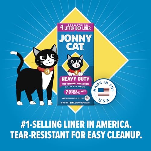 Jonny Cat Heavy Duty Tear-Resistant Litter Box Liners: Scented Jumbo 7ct - Image 4