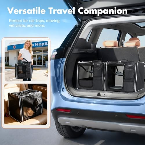 Lekereise Extra Large Cat Carrier Soft Sided, Large cat Travel Carrier - Image 5