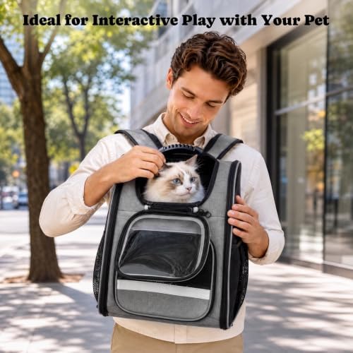 Pawtners Cat Backpack Carrier, Bubble Backpack - Image 4