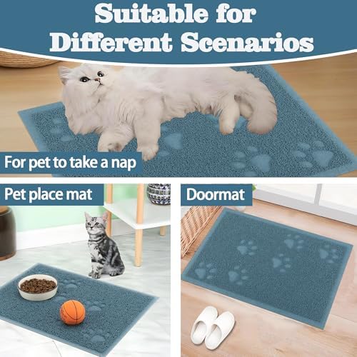 Darkyazi Cat Litter Box Mat for Floor Litter Trapping Mat Non-Slip Backing - Image 7