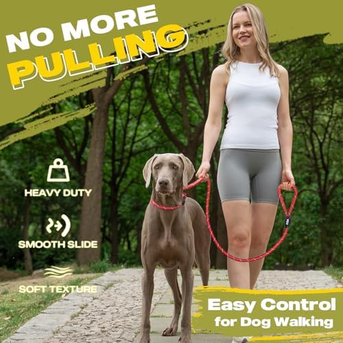 Fida Durable Slip Lead Dog Leash, 6 FT x 3/8" Dog Training Leash - Image 2