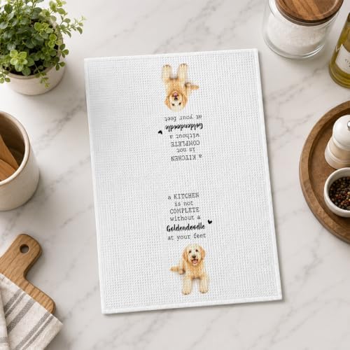 Goldendoodle Kitchen Towel, Funny Dog Lover Kitchen Decor - Image 5
