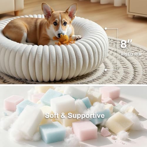 Calming Dog Bed Anti-Anxiety Donut Dog Beds - Image 3
