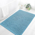 Chenille Bathroom Rug 40"x60" Sky Blue, Large Plush Bath Mat by Kildoss
