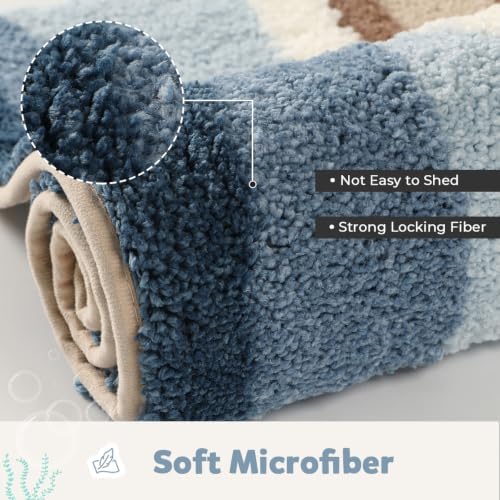 Cute Ocean Bathroom Rug Super Absorbent Bath Mat Machine Washable and Non Slip - Image 4