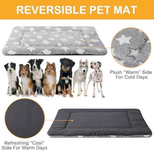VitalCozy 4 Pcs Dog Crate Pads Soft Warm - Image 3