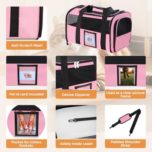 Cat Carriers Soft-Sided Cat Carrier Soft, Breathable Pet Bag - Image 6