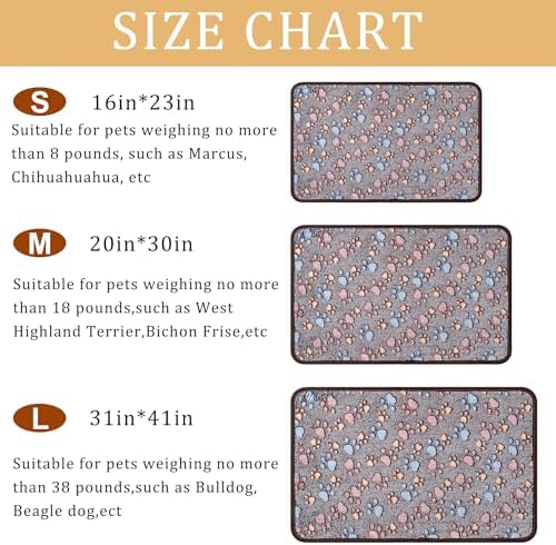 1 Pack 3 Blankets Super Soft Fluffy Premium Fleece Pet Blanket Flannel Paw - Image 4
