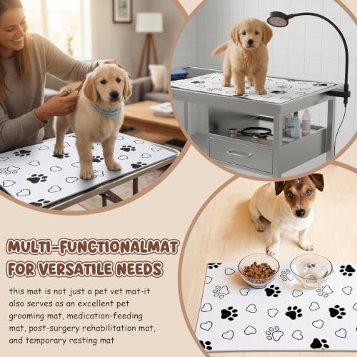 AceOrbit 1 Pack 24x48 Inch Non-Slip Dog Grooming Mat - Image 5