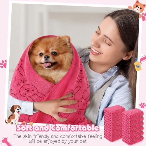 Irenare 12 Microfiber Puppy Towels - Image 4