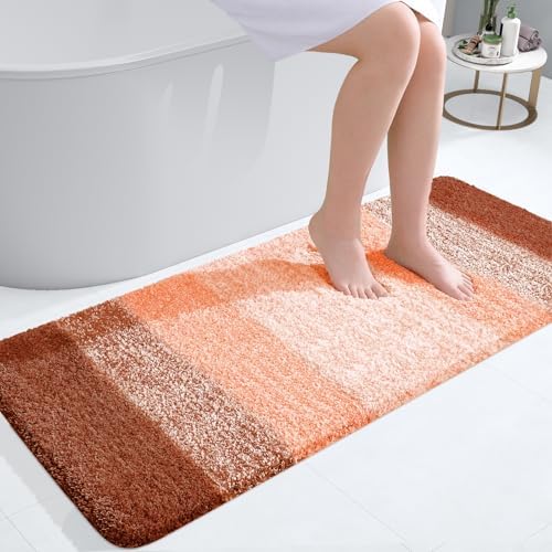 OLANLY Bathroom Runner Rug 47x20, Extra Soft Absorbent Microfiber Bath Rugs by OLANLY