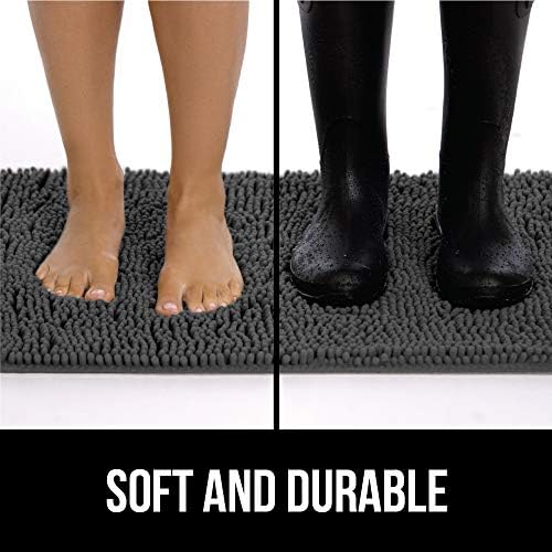 GORILLA GRIP SoakSTOPPER Dog Door Mat, Machine Wash and Dry, 36x24 Charcoal - Image 2