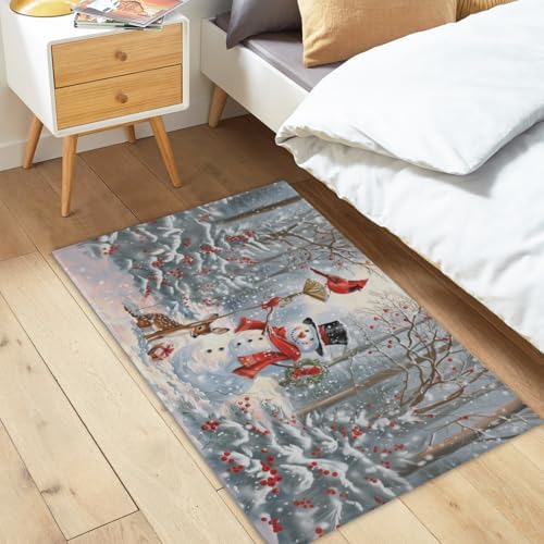 Giwawa Winter Snowman Bath Rug 24x35 Inch - Image 2