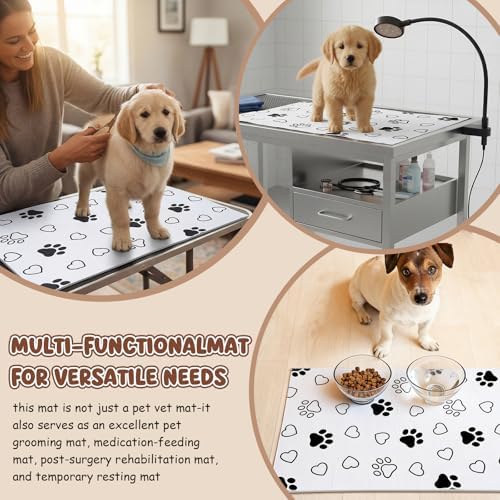 AceOrbit 1 Pack 24x36 Inch Non-Slip Dog Grooming Mat - Image 5