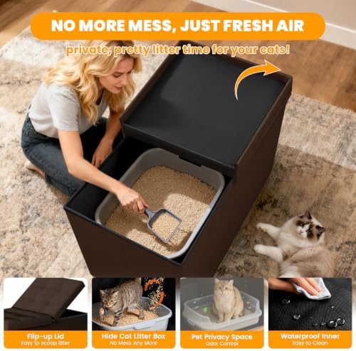 3-in-1 Cat Litter Box Enclosure - Image 4