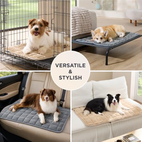 Bedsure ComfyFleece® Washable Dog Crate Pad, Soft Extra Large Pet Mat - Image 6