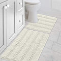 H.VERSAILTEX Bathroom Rugs Bath Rug Set 2 Piece Bathroom Contour Rug Toilet Mat by HVERSAILTEX