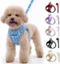 AIITLE Step in Dog Harness and Leash Set Plaid Adjustable by AIITLE-FORPETSBETTERLIFE