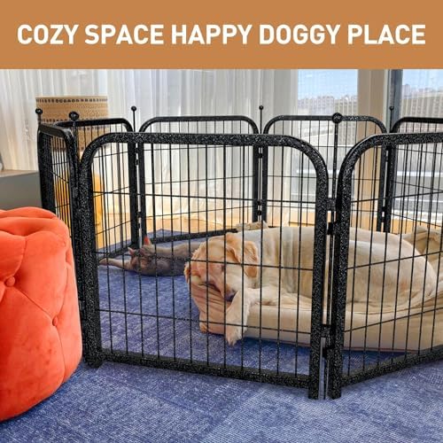 Metal Dog Playpen 24in H 32 Panels Heavy Duty Dog Fence - Image 3